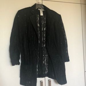 Black lace blazer